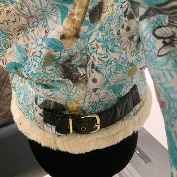 πHPπ Vintage Rare Penguin Shearling Leather Jacket/Coat size M - Picture 8 of 17